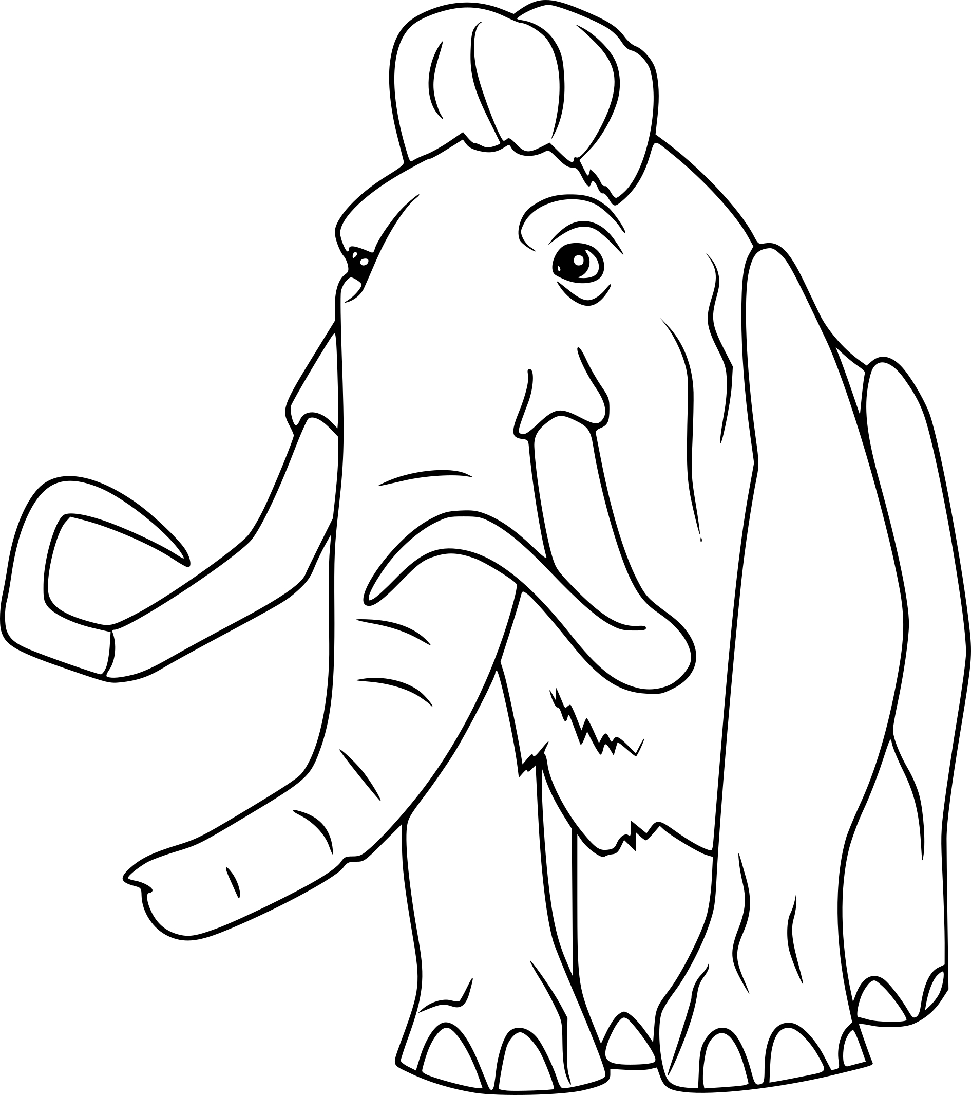 Manfred Ice Age coloring page