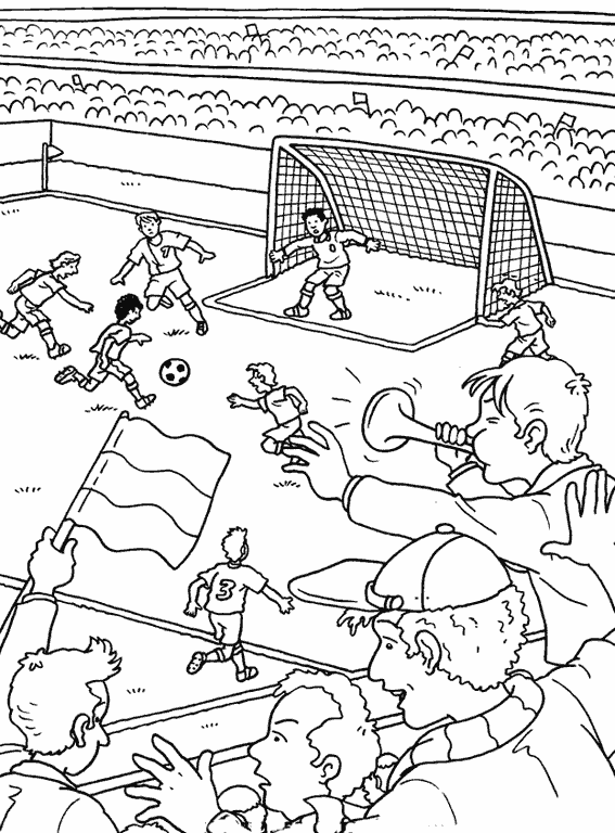 Coloriage match de foot