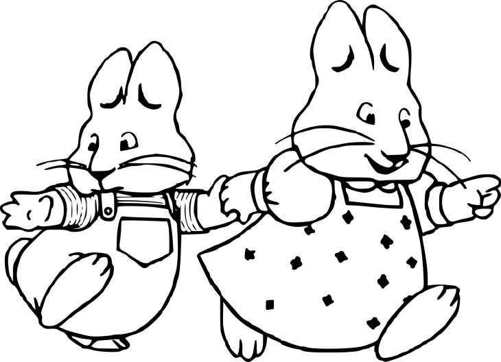 Coloriage Max et Ruby