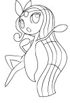 Meloetta Pokemon coloring page