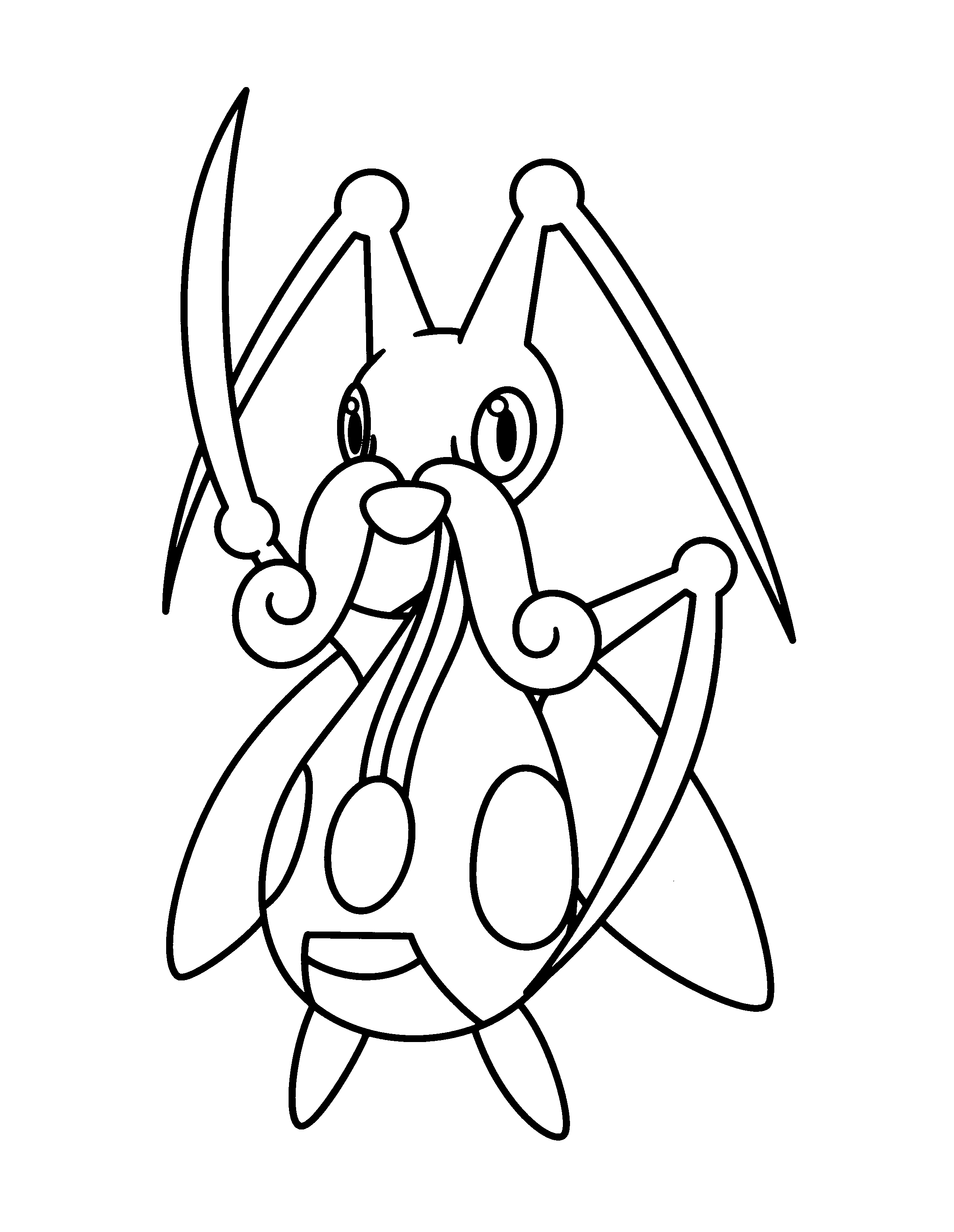 Pokemon Kricketune coloring page