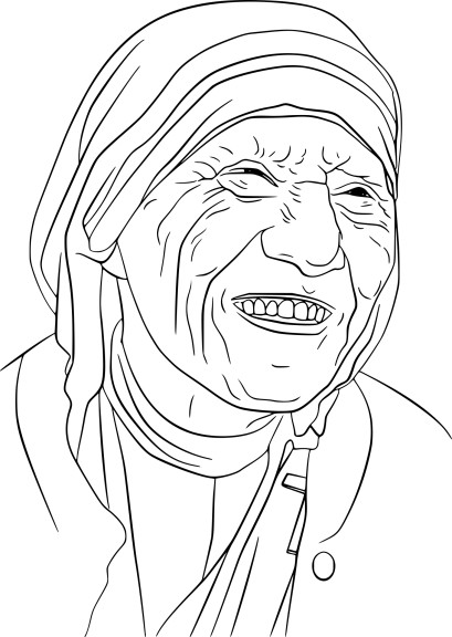 Coloriage Mere Teresa