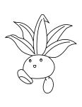 Oddish Pokemon coloring page