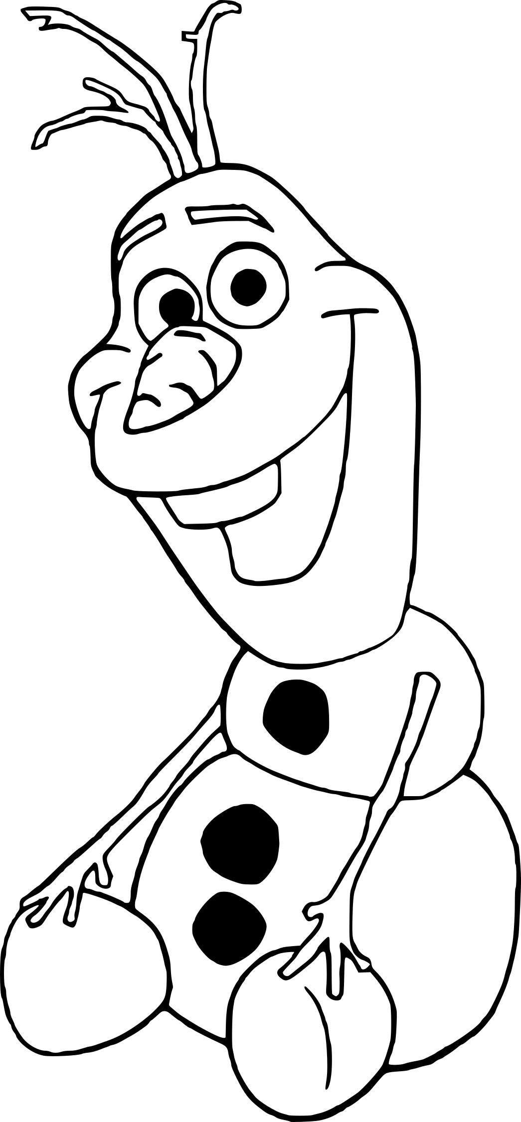 Frozen Olaf coloring page