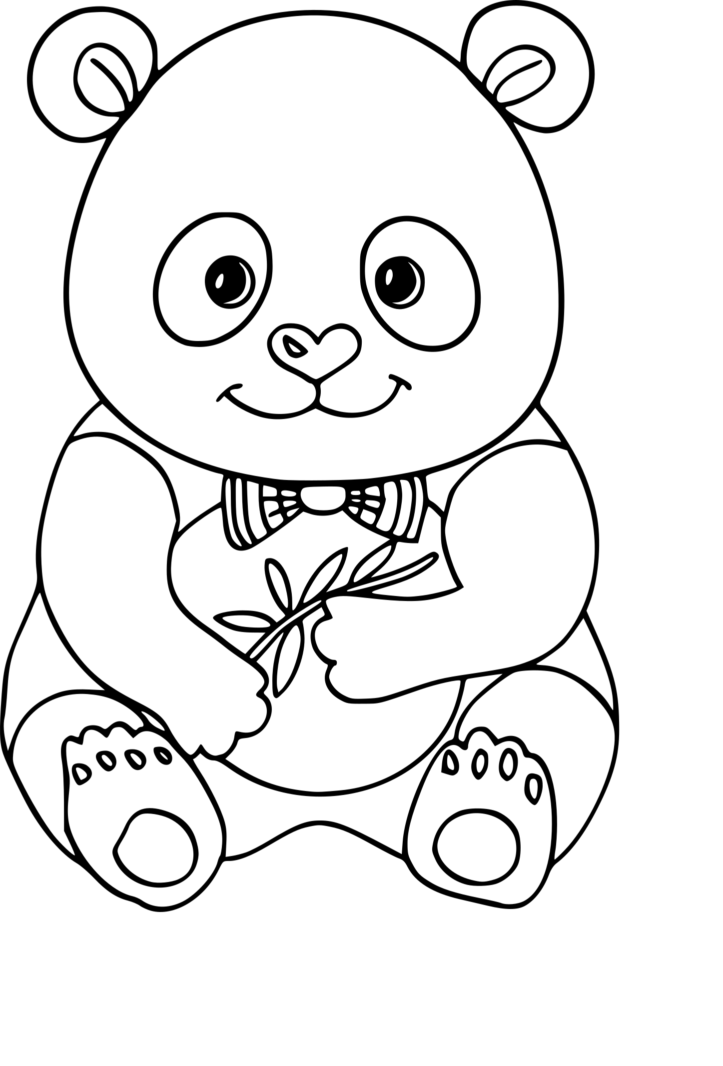 Panda coloring page