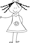 Little Sister coloring page