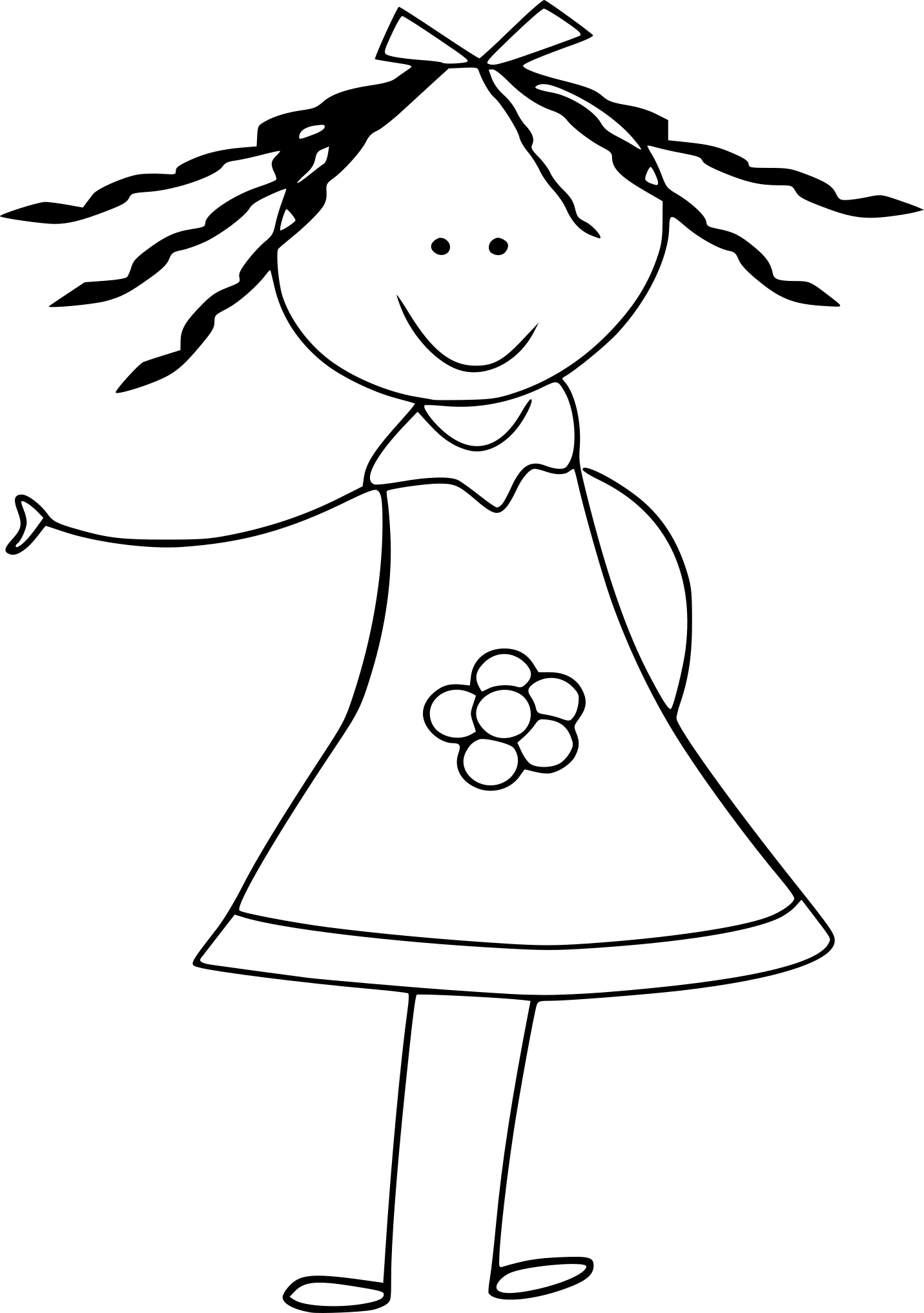 Little Sister coloring page