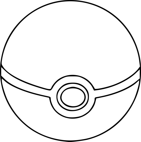 Pokeball coloring page