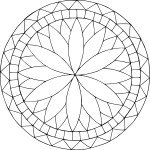 Rose Window coloring page