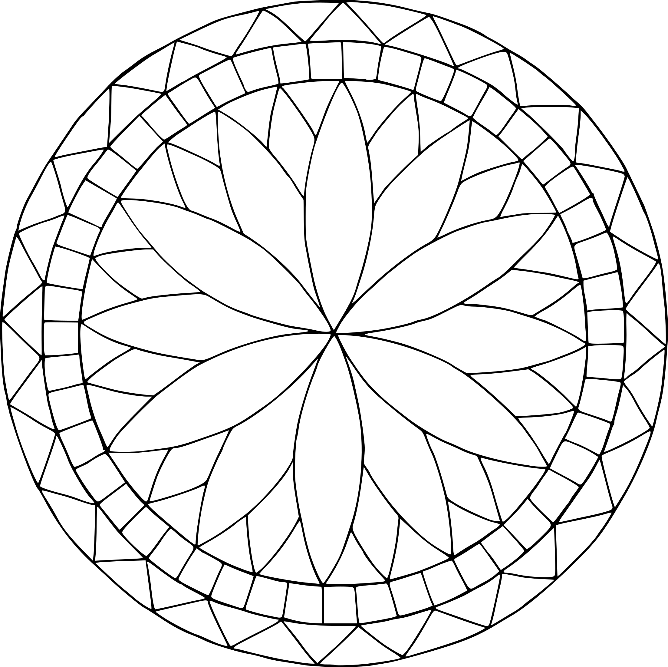 Rose Window coloring page