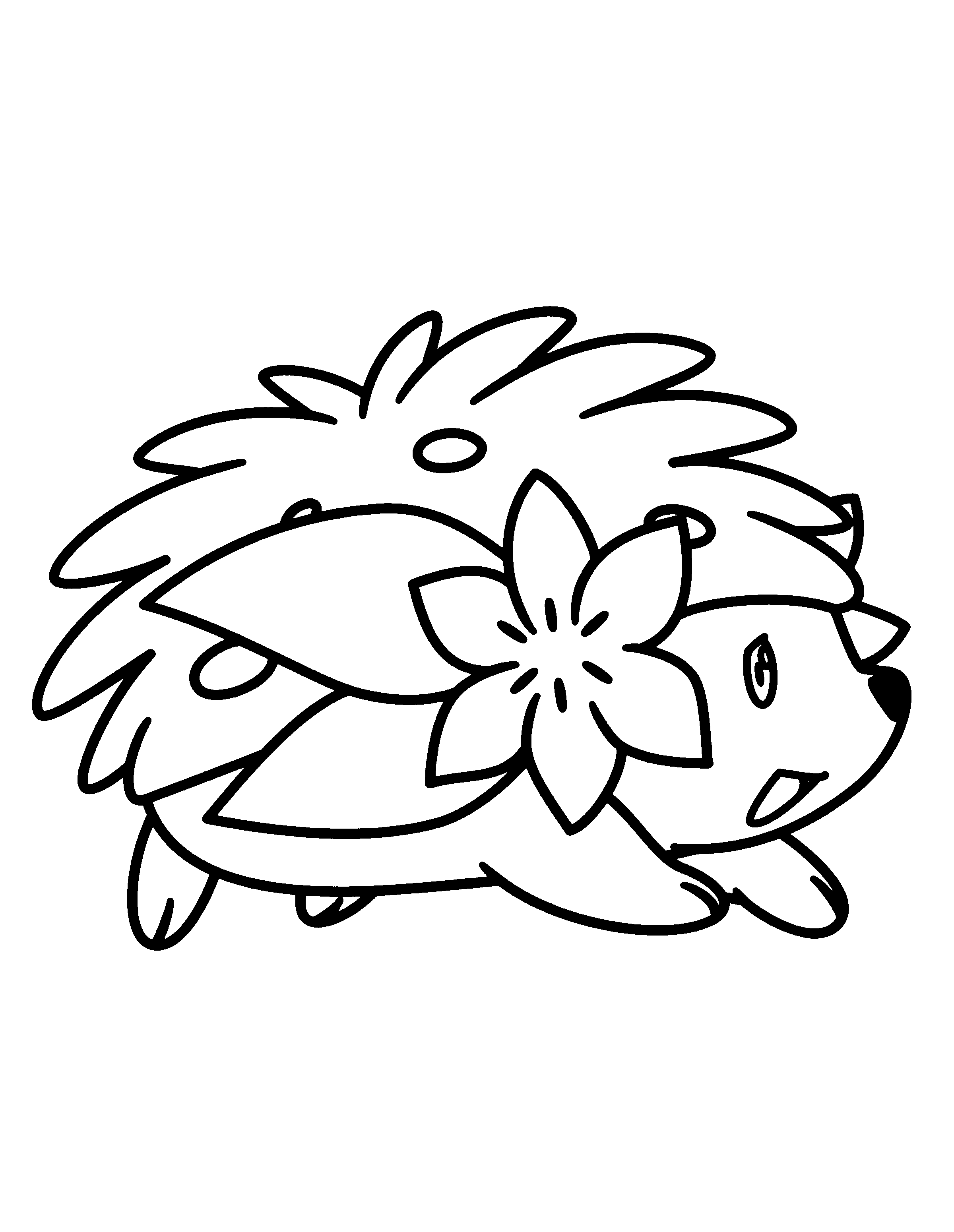 Disegno di Shaymin da colorare