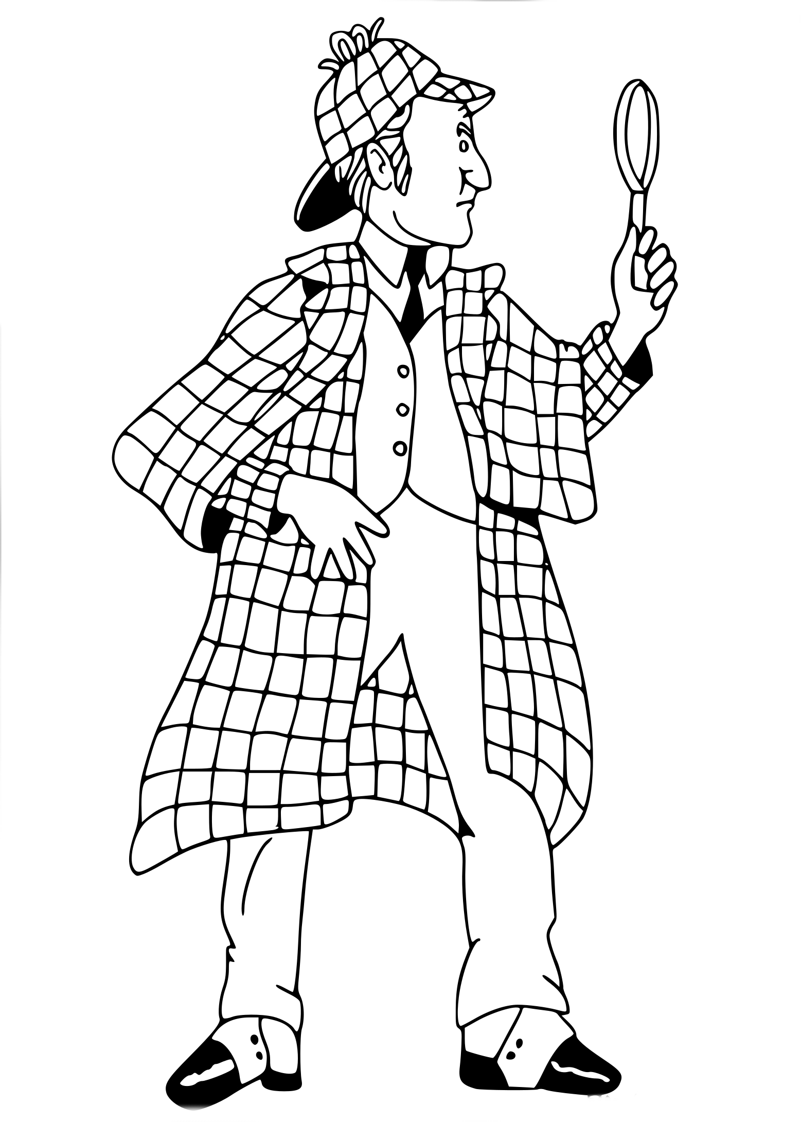 Disegno di Sherlock Holmes da colorare