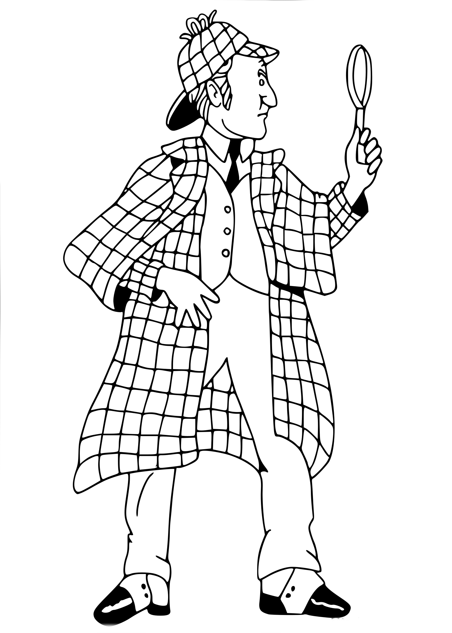 Sherlock Holmes coloring page