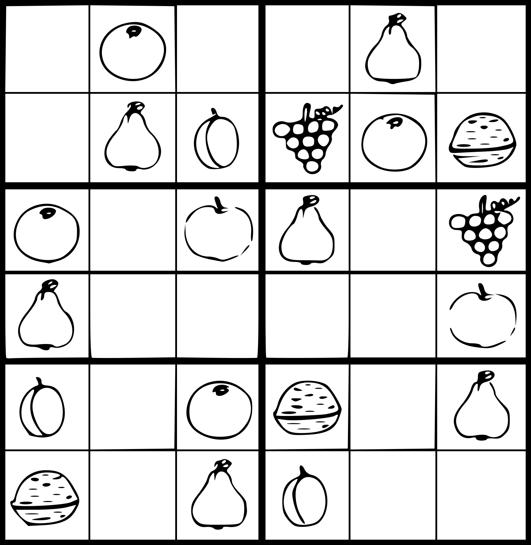 Sudoku coloring page