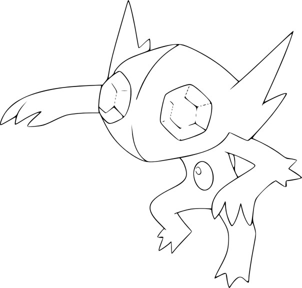 Sableye Pokemon coloring page