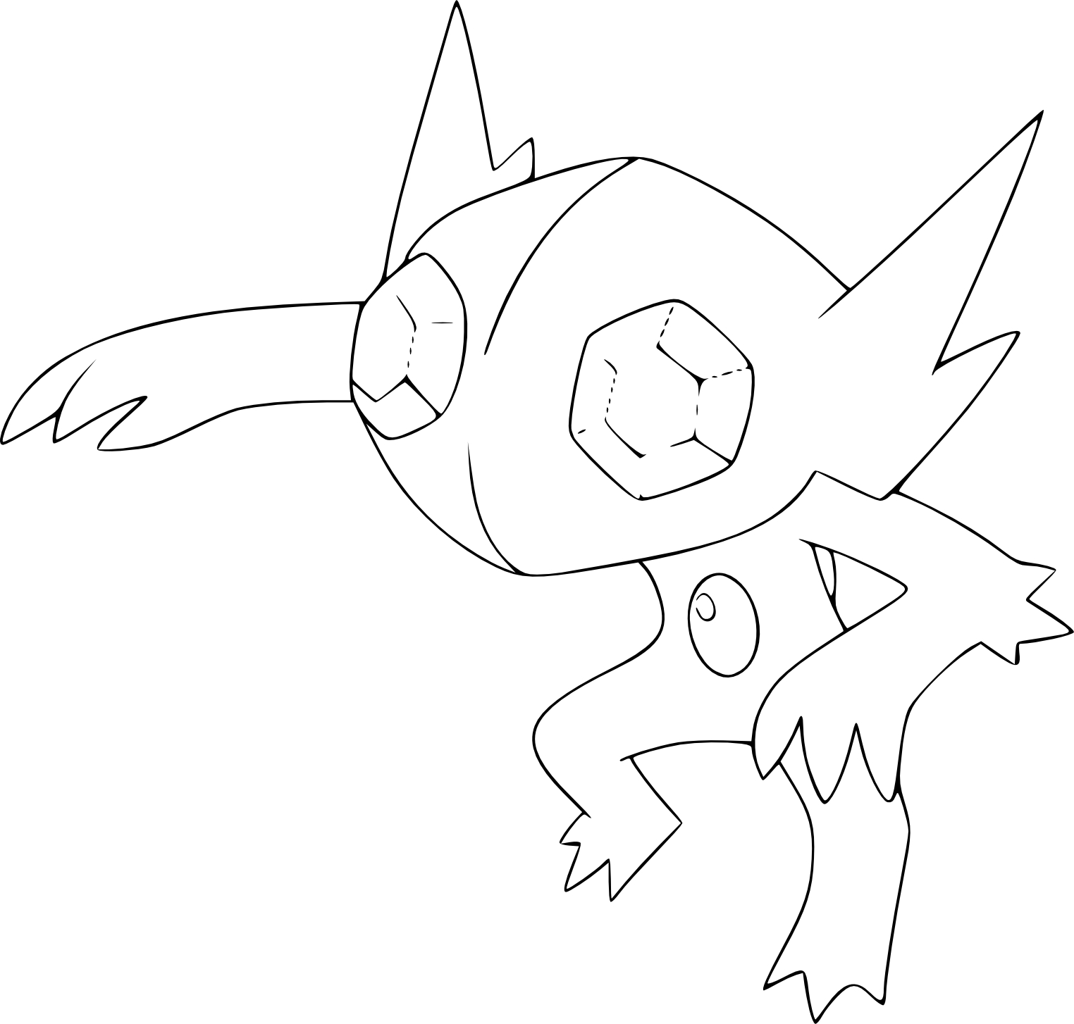 Sableye Pokemon coloring page