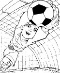 Shot On Goal coloring page