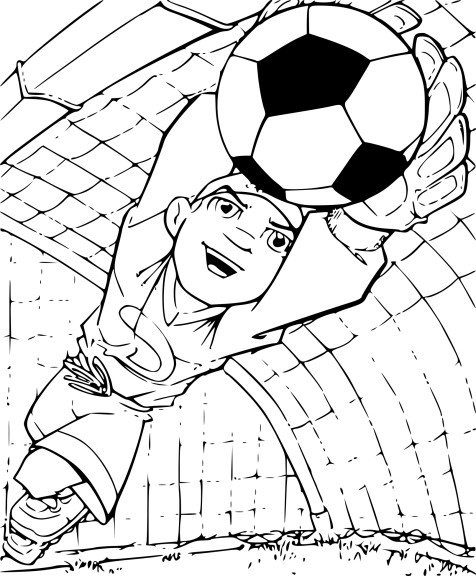 Shot On Goal coloring page