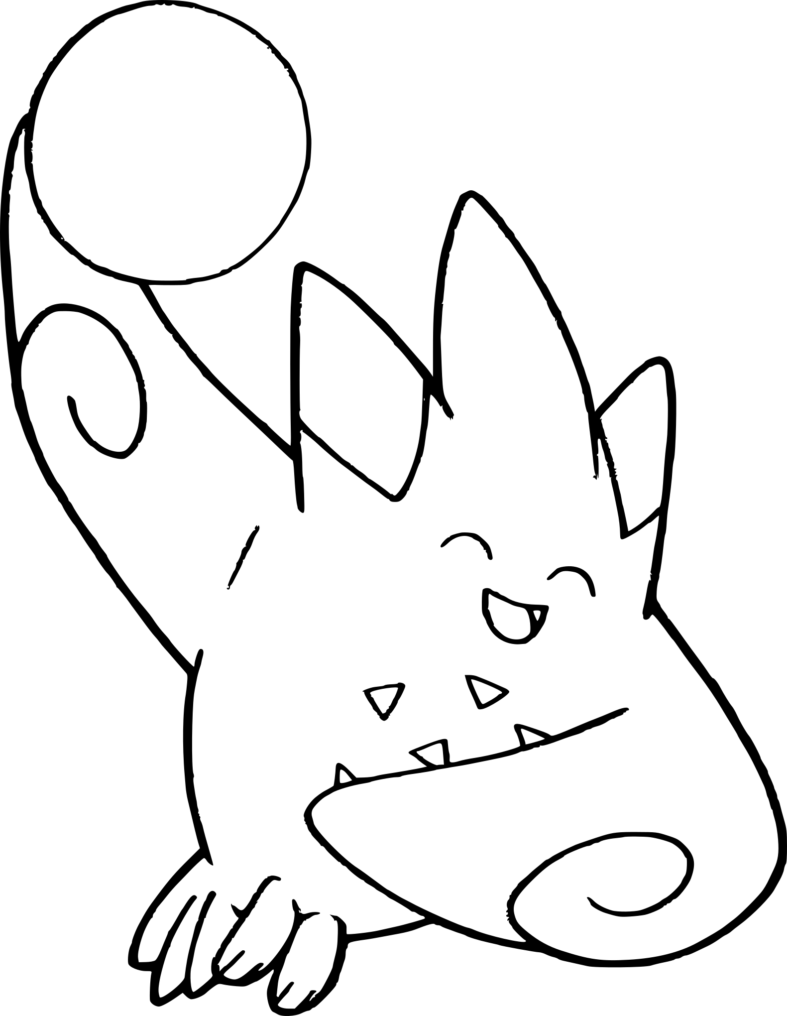 Pokemon Togekiss coloring page