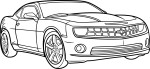 Camaro Car coloring page