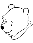 Easy Winnie coloring page