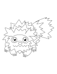 Zigzagoon Pokemon coloring page