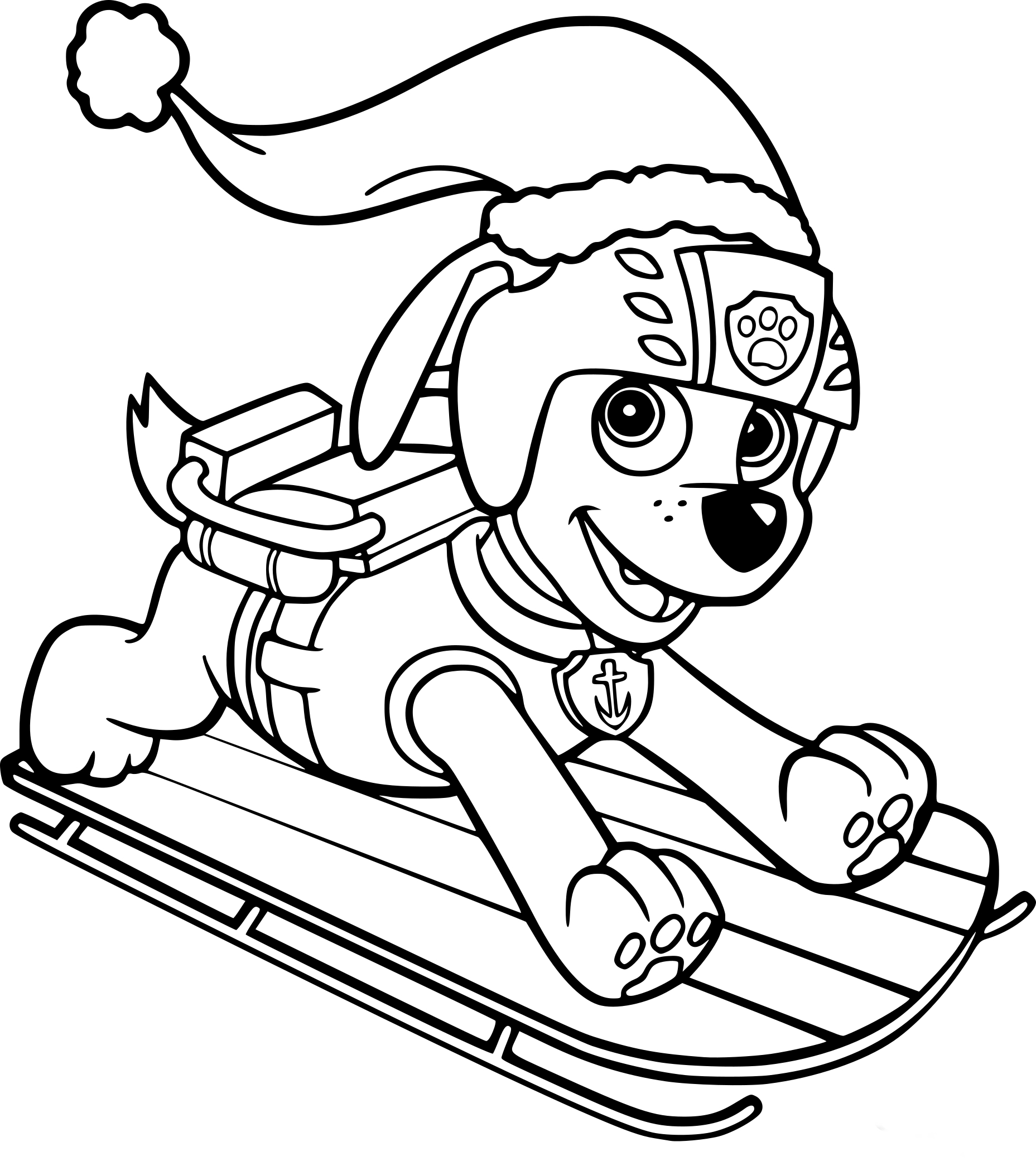 Disegno di Zuma Paw Patrol da colorare