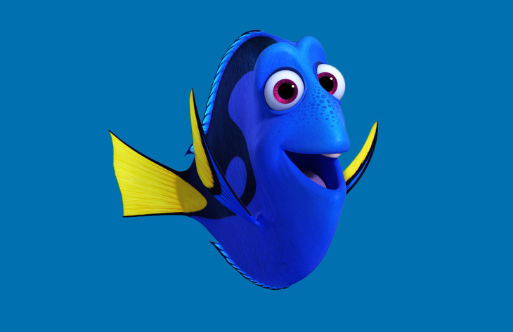 Disegno di Dory da colorare