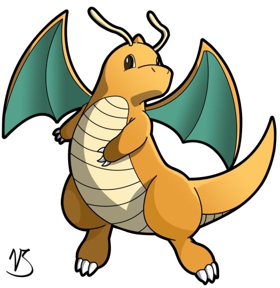 Disegno di Pokemon Dragonite da colorare