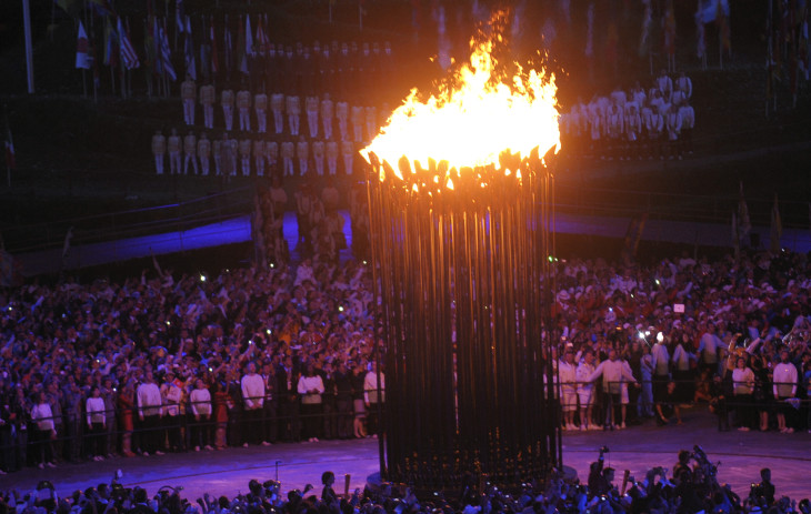 Disegno di Fiamma Olimpica da colorare