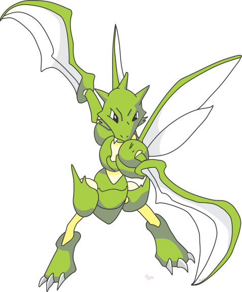 Disegno di Pokemon Scyther da colorare