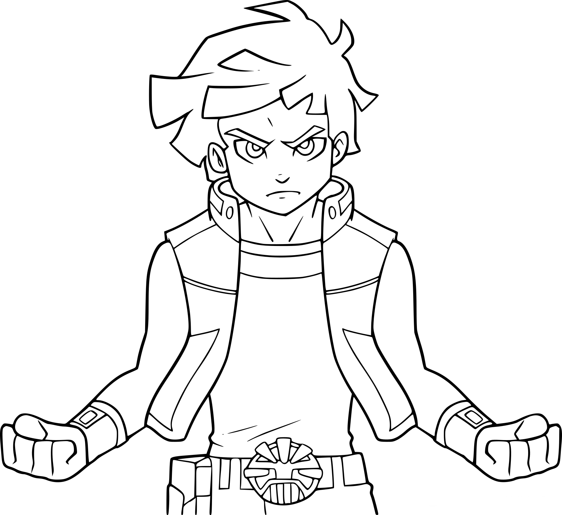 Redakai drawing and coloring page