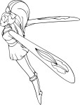 Coloriag Sky Dancer drawing and coloring page