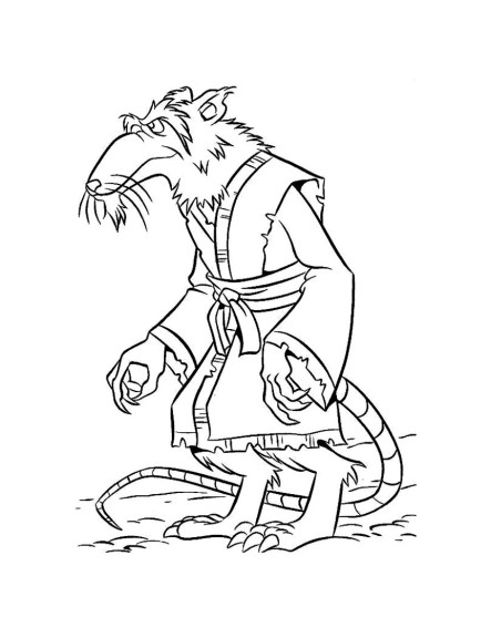 Splinter And Design coloring page