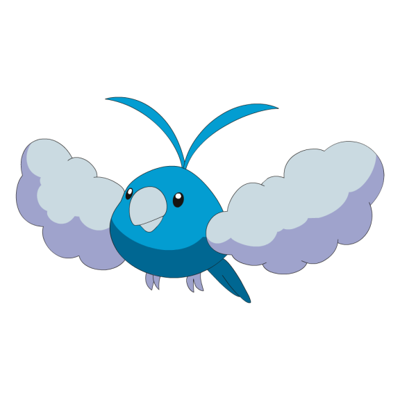 Disegno di Pokemon Swablu da colorare