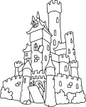 Castle And Design coloring page