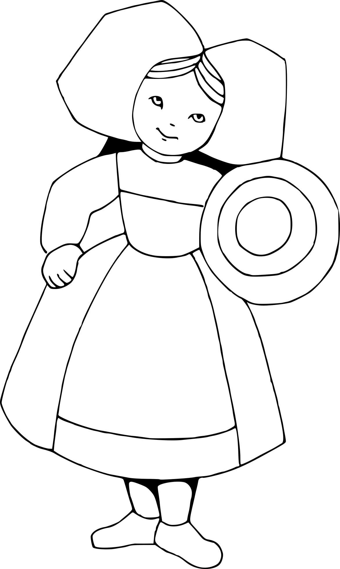 Alsacienne coloring page