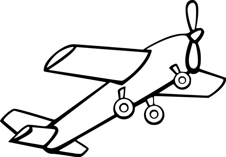 Vintage Aircraft coloring page