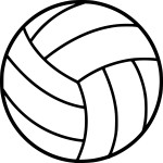 Volleyball Ball coloring page