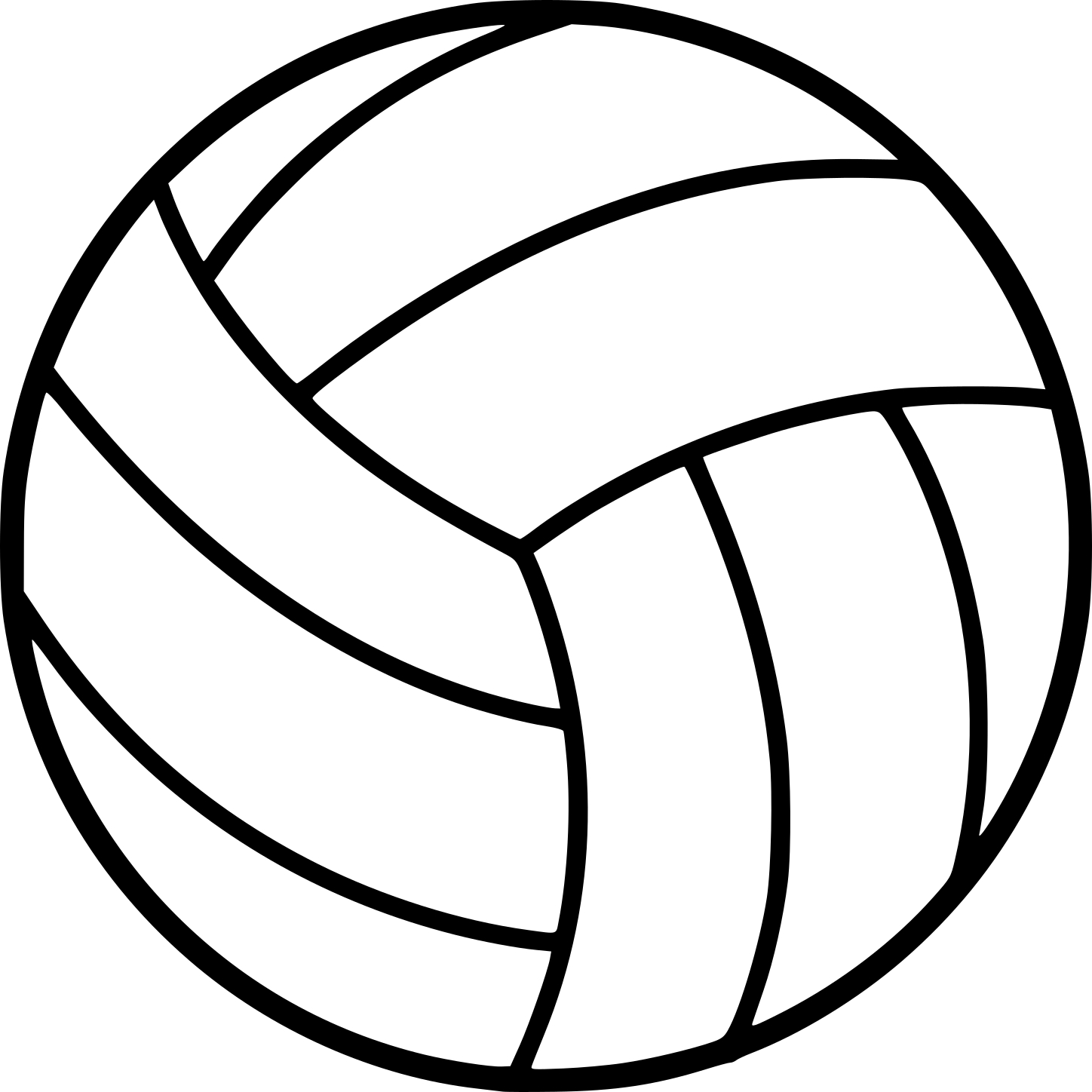 Volleyball Ball coloring page