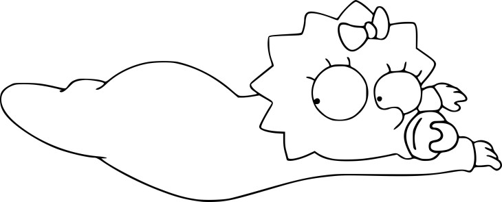 Baby Simpson coloring page