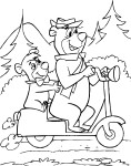 Boubou And Yogi coloring page