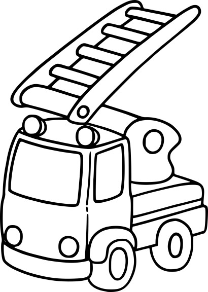 Child Truck coloring page