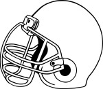 American Soccer Helmet coloring page