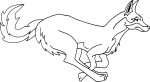 Coyote coloring page