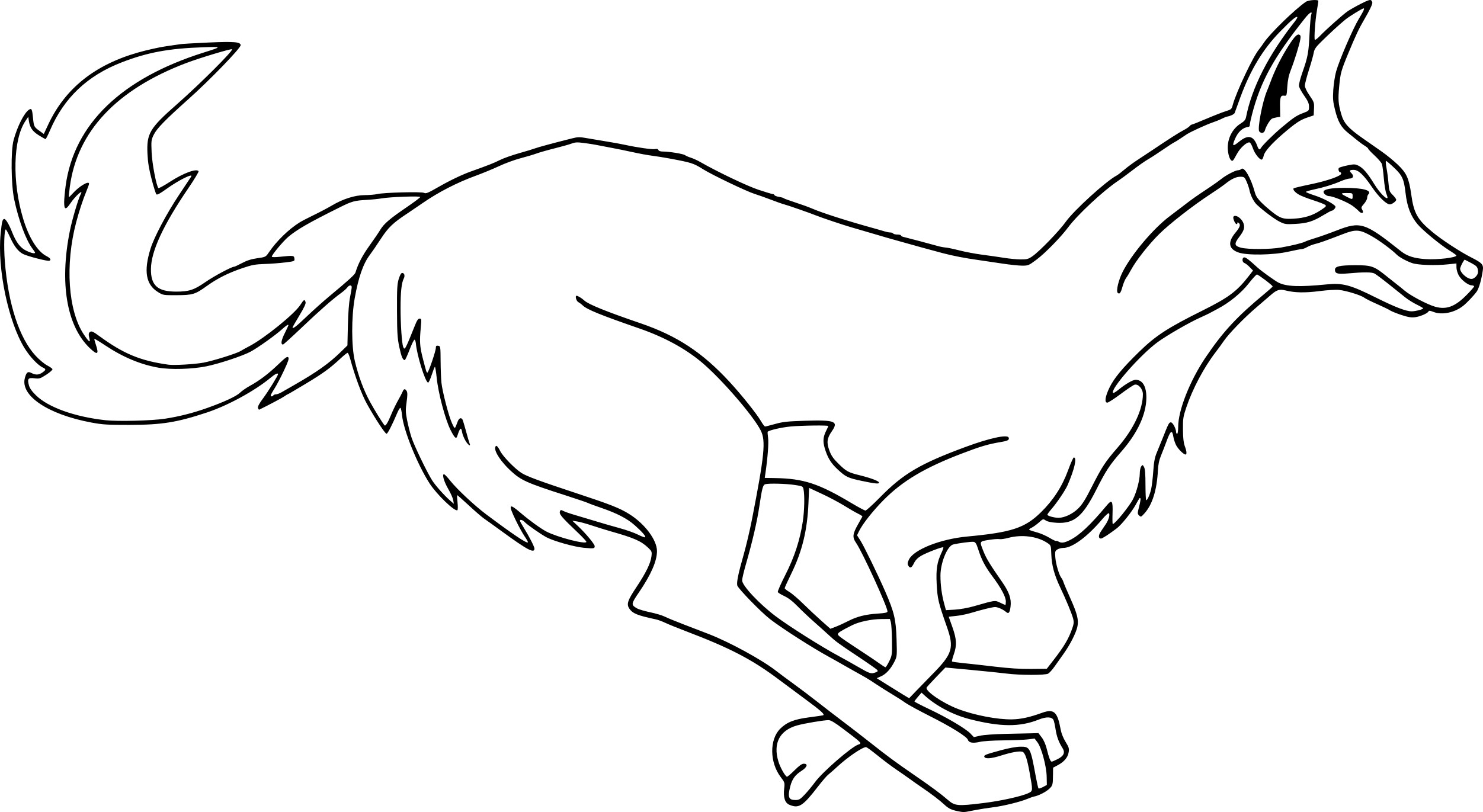 Coyote coloring page