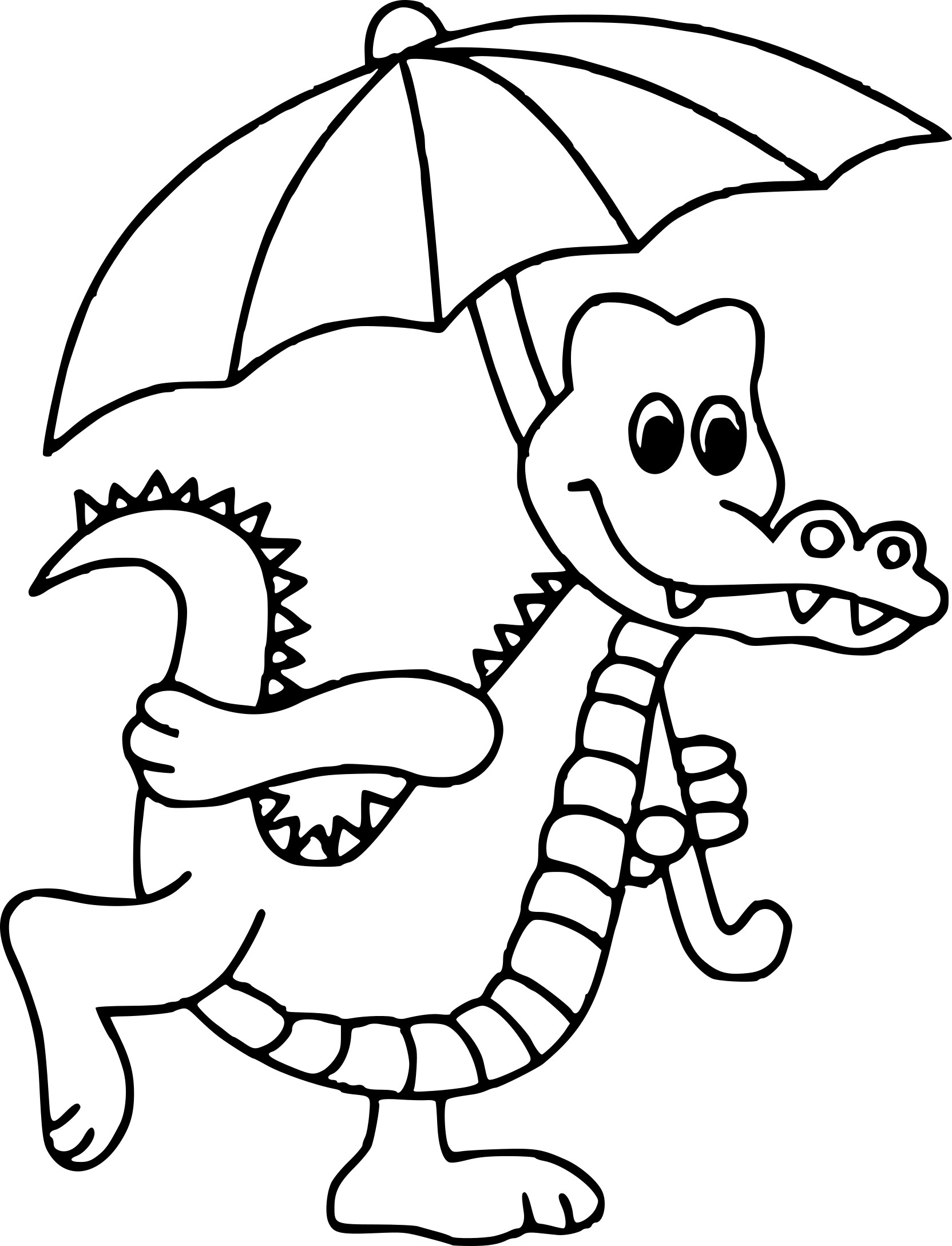 Crocodile coloring page