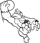 Donkey Kong coloring page