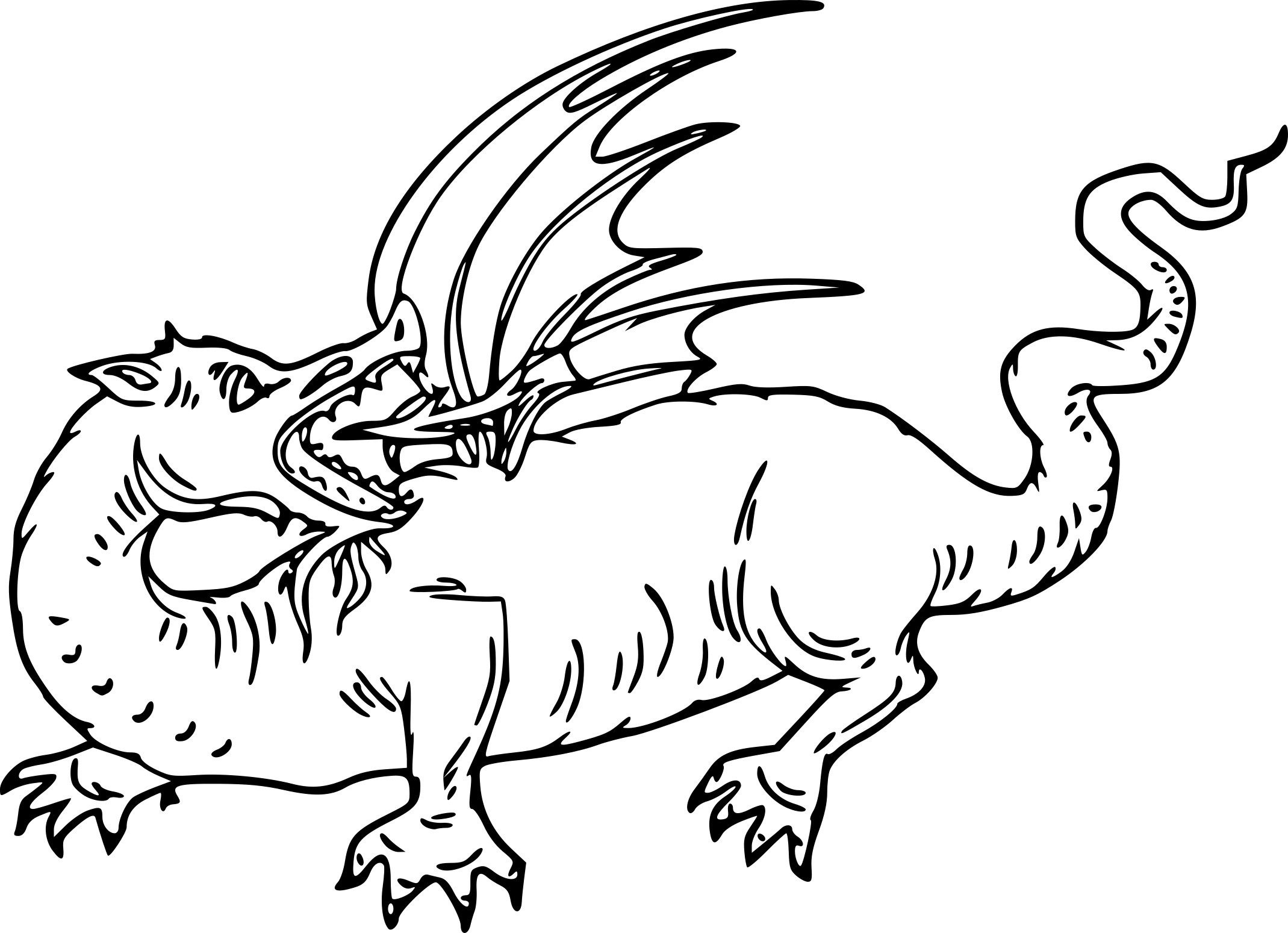 Red Dragon coloring page