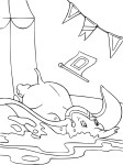 Dumbo At The Circus coloring page